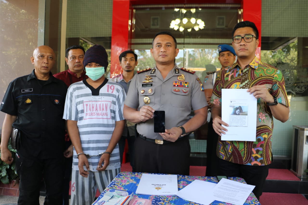 Gelar perkara kasus penyebaran video mesum di Polres Malang, Jumat 14 September 2018. (Foto: Dokumentasi Polres Malang)