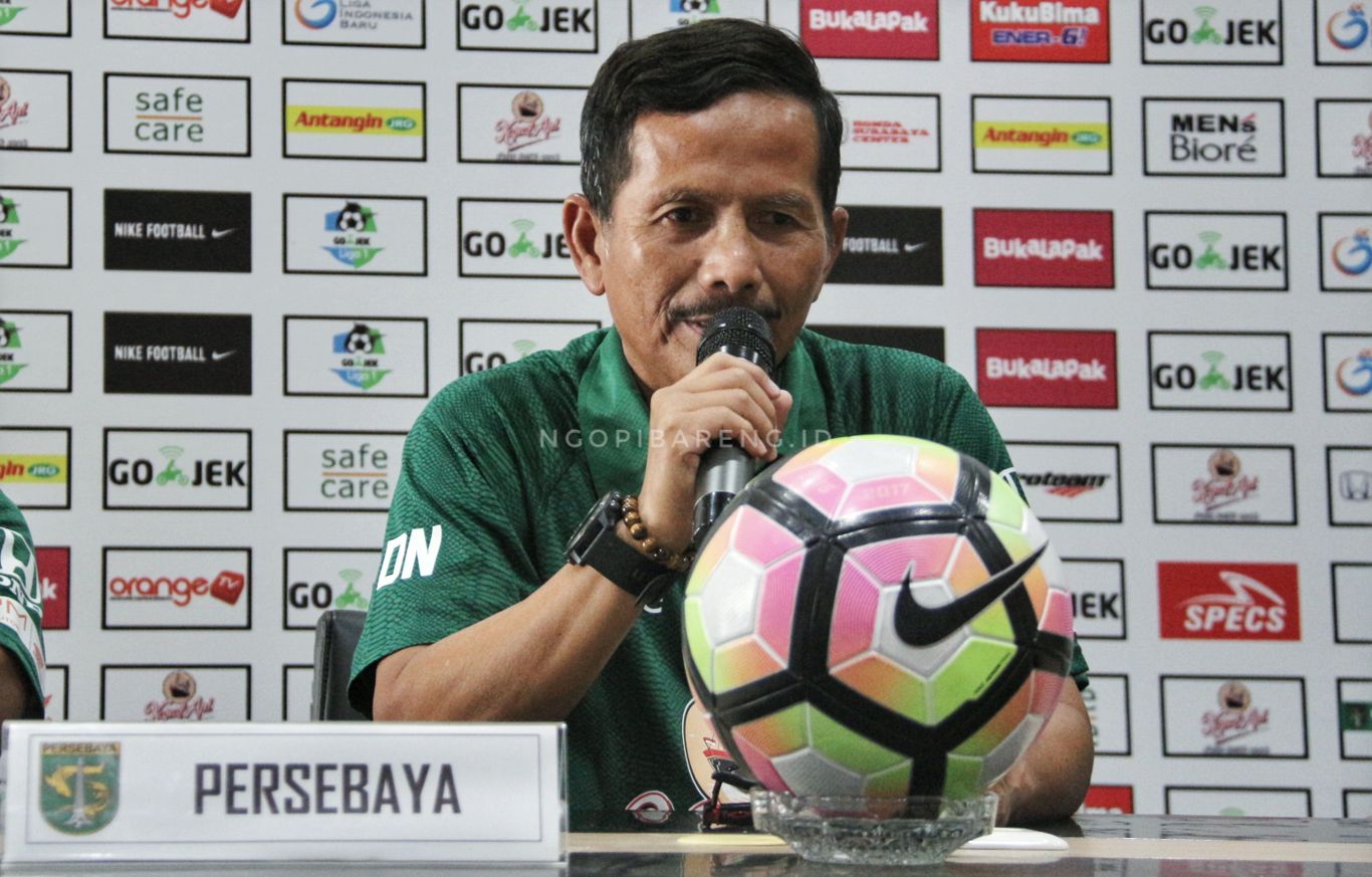 Pelatih Persebaya, Djajang Nurdjaman . (foto: Haris/ngopibareng)