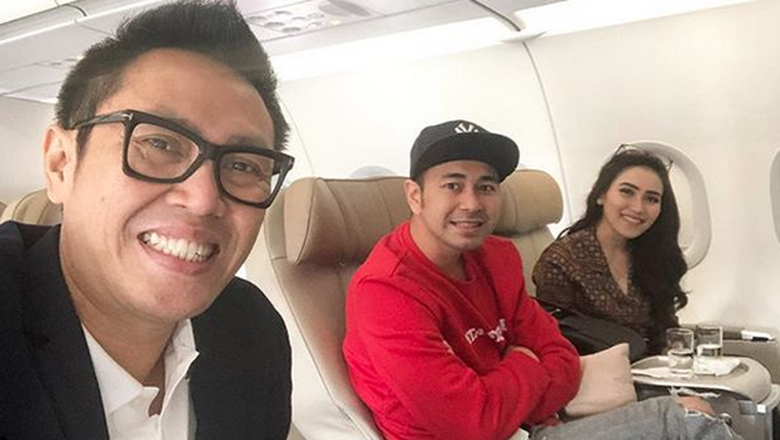 Eko Patrio bersama Raffi Ahmad dan Ayu Ting Ting.