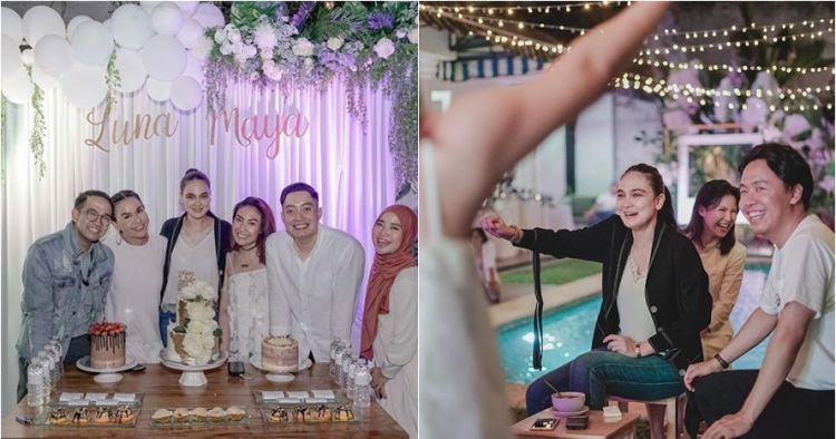 Luna Maya merayakan ulang tahun ke-35 bersama sahabatnya, tanpa kehadiran Reino Barack. Foto: IG/lunamaya.