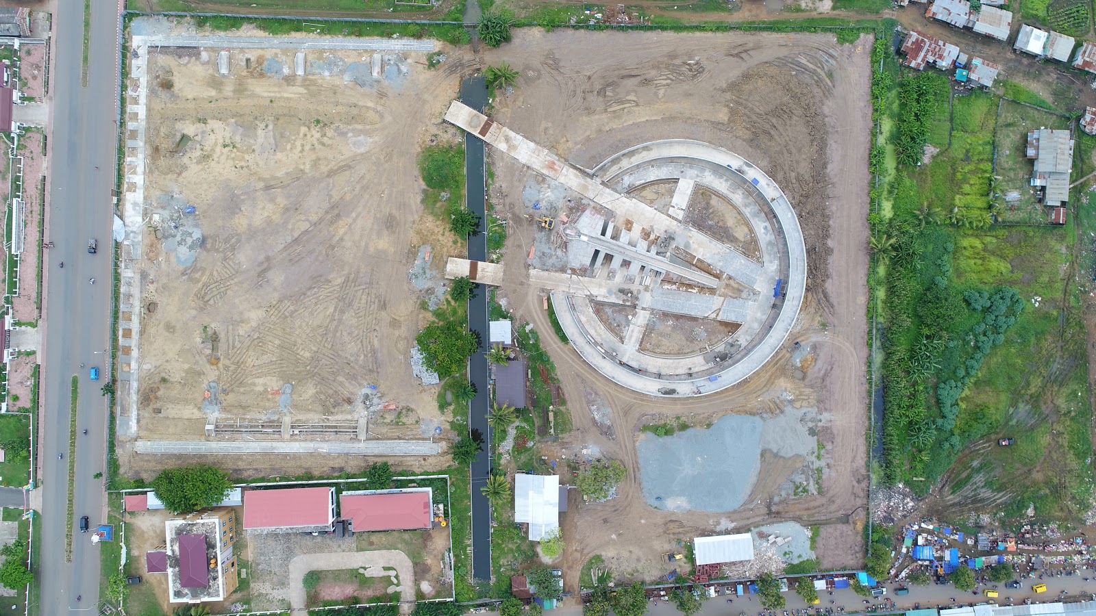Foto Monumen Kapsul Waktu dilihat dari atas. Foto: Kementerian PUPR.