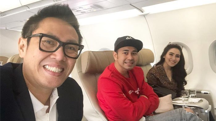 Eko Patrio bersama Raffi Ahmad dan Ayu Ting Ting.