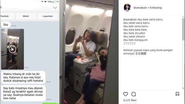 Ayu Ting Ting pernah tertangkap kamera akun gosip saat tertidur pulas di samping Raffi Ahmad.