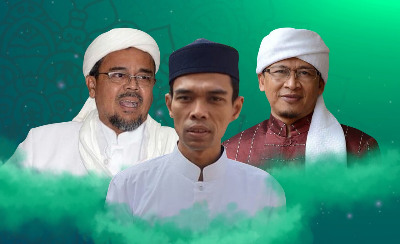 Ilustrasi Habieb Rizieq, UAS dan Aa Gym. (Foto: Ilustrasi)