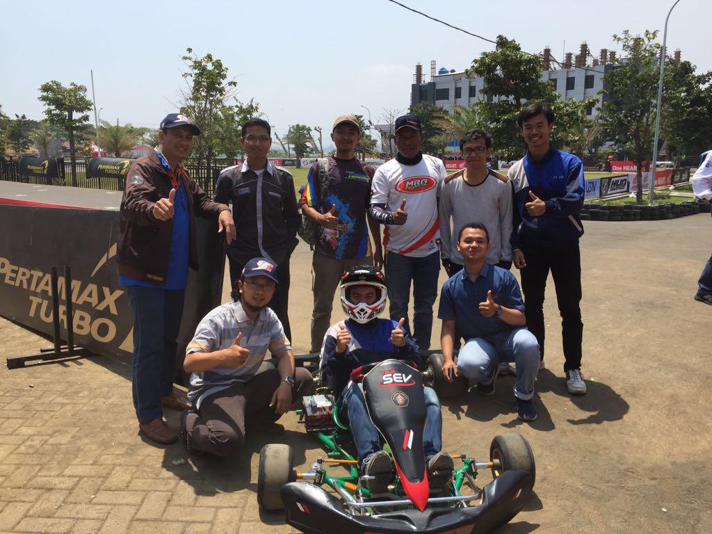 Smart Electric Vehicle (SEV) Electronic-Kart (E-Kart) karya Teknik Elektro Universitas Brawijaya. (Foto: Dokumentasi Humas UB)