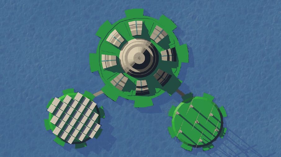 Rancangan ISO (Islands of Renewable Energy) buatan mahasiswa ITS.
