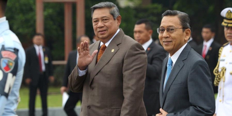Mantan pasangan Presiden-Wapres SBY dan Boediono.