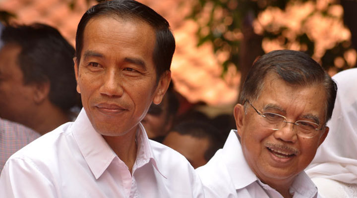 Presiden Jokowi dan Wapres Jusuf Kalla (JK).