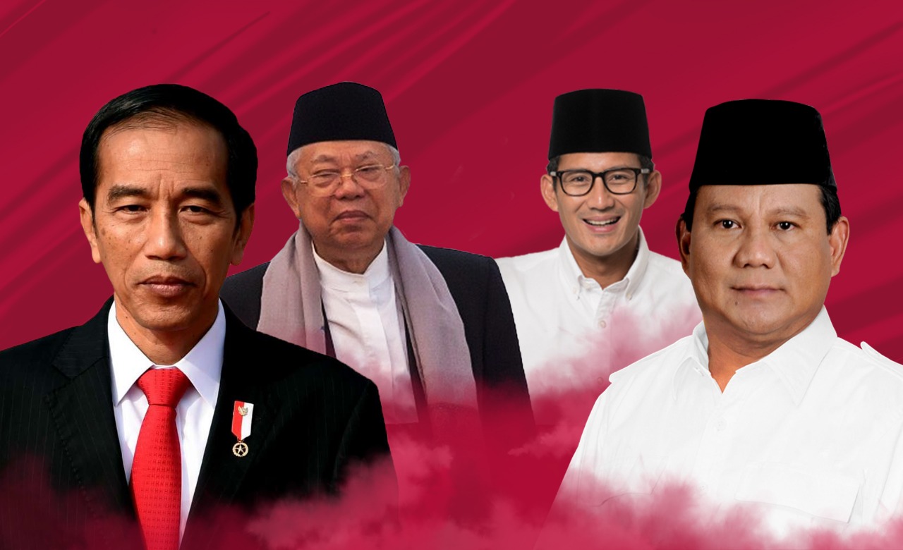 Ilustrasi pasangan para calon presiden. (Ilustrasi: Zanuar)