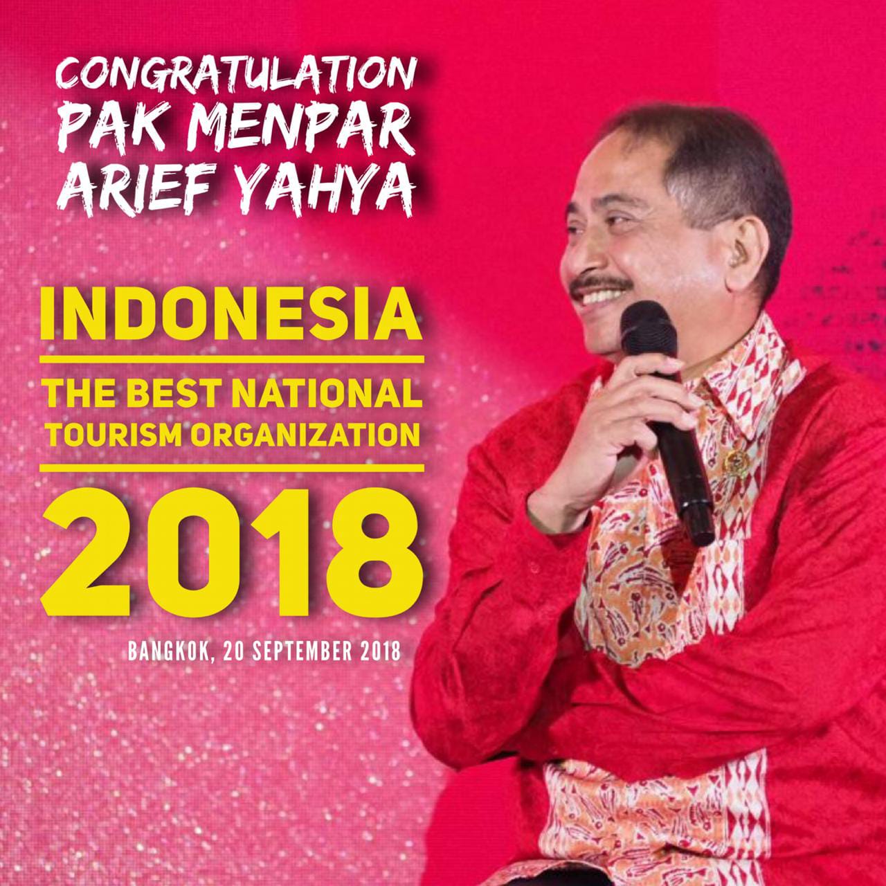 Menpar Arief Yahya. foto:kemenpar