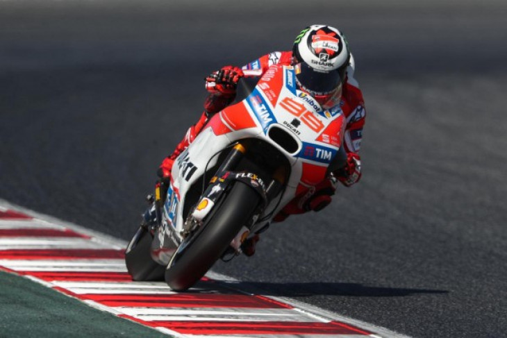 Pembalap Ducati, Jorge Lorenzo. (Foto Antara)