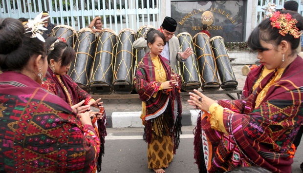 Sambutan meriah, sangat meriah. foto:ist