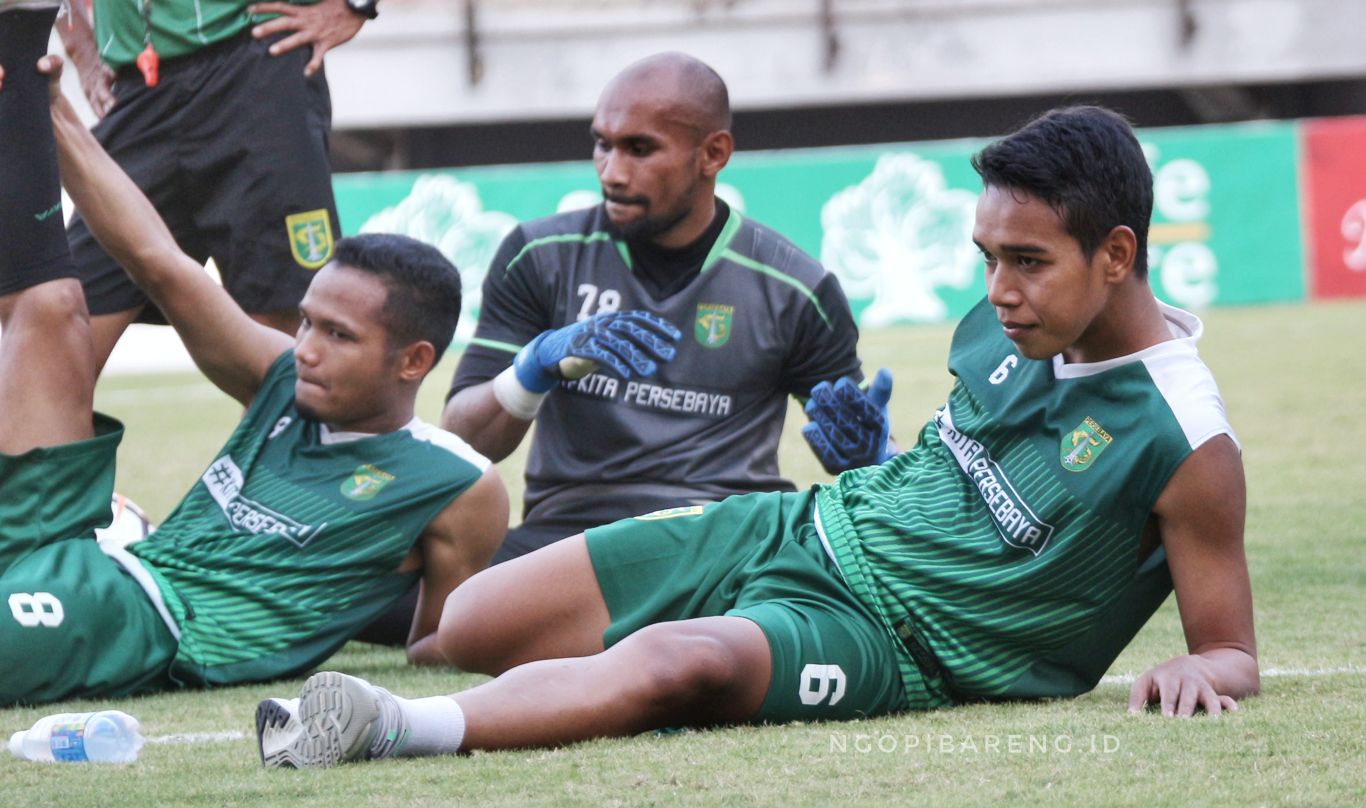 Gelandang Persebaya, Mosbakus Solikin. (foto: Haris/ngopibareng)