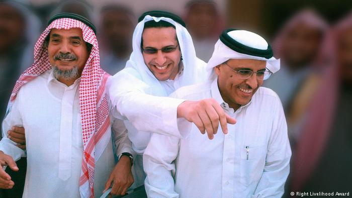 SUKSES HAM: Peraih Penghargaan Right Livelihood Award, Abdullah al-Hamid, Mohammad Fahad al-Qahtani dan Waleed Abu al-Khair (foto: Right Livelihood Award)