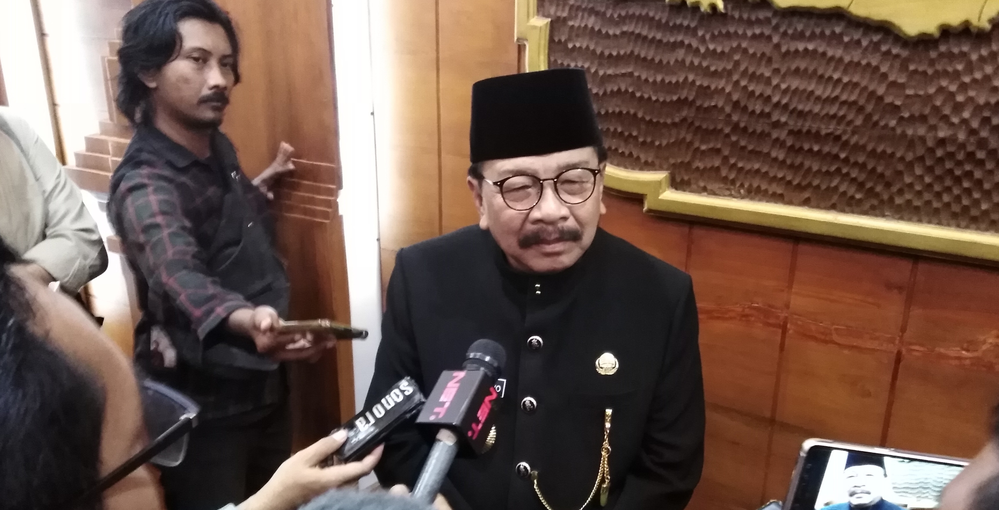 Gubernur Jawa Timur Soekarwo, saat ditemui di Gedung Negara Grahadi, Senin, 24 September 2018. (foto: farid/ngopibareng.id) 