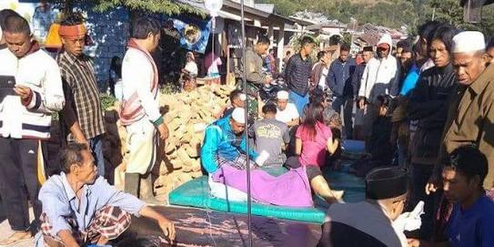 Pengungsi gempa Lombok. Foto: dok/antara