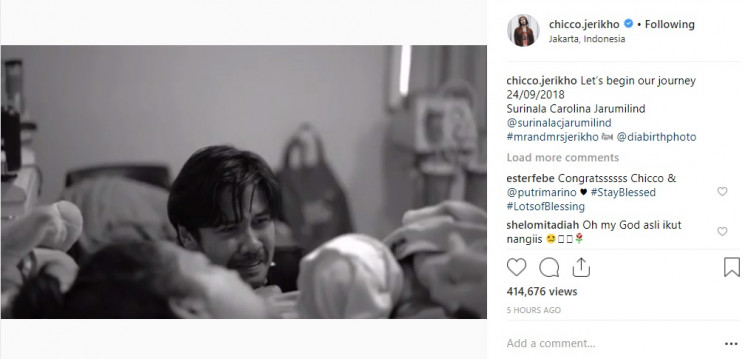 Instagram Chicco Jerikho.