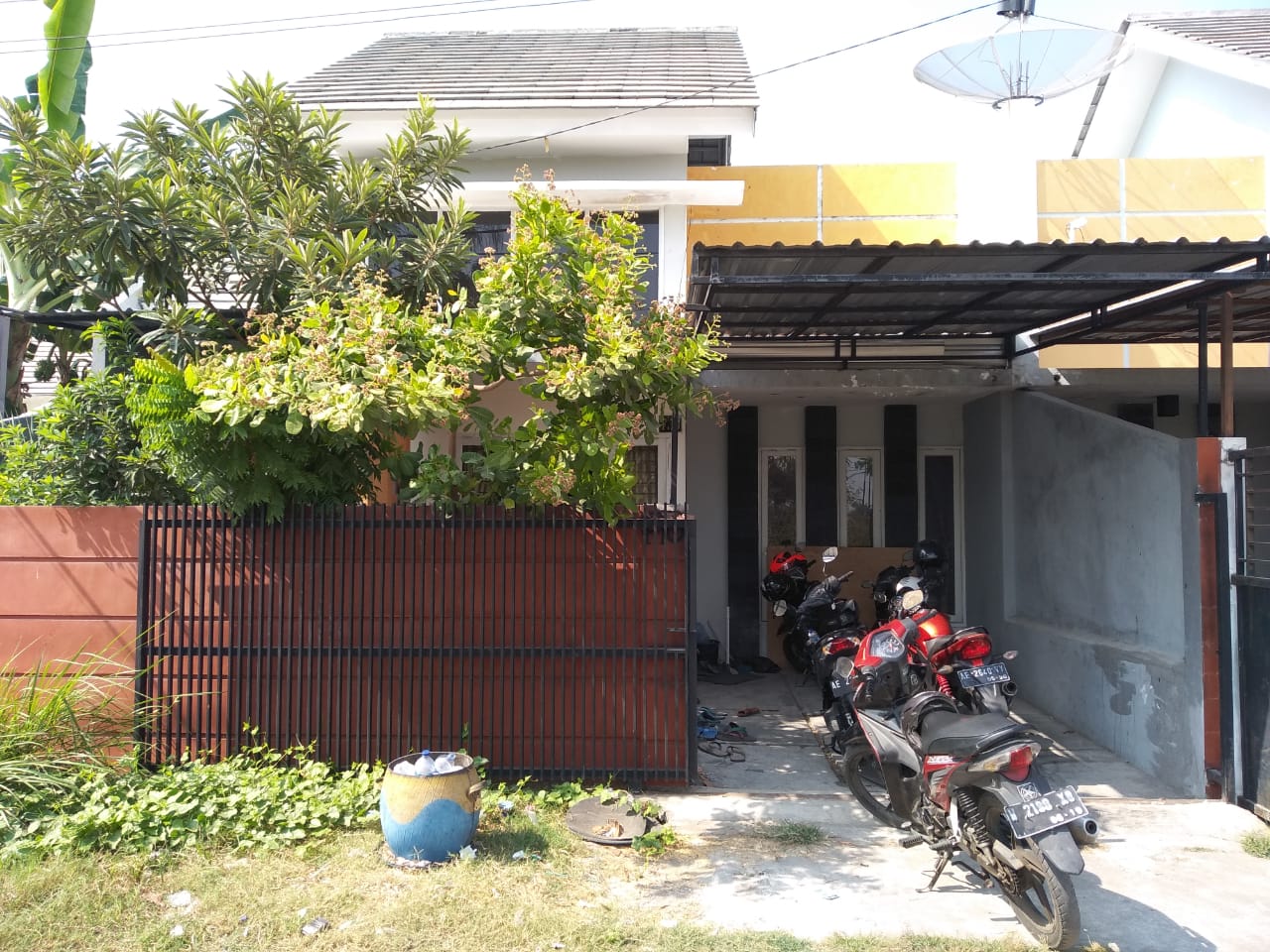 Rumah kontrakan yang ditinggali Rivan bersama teman temannya perumahan City Home Surabaya( Foto: Roesdan/ ngopibareng.id)
