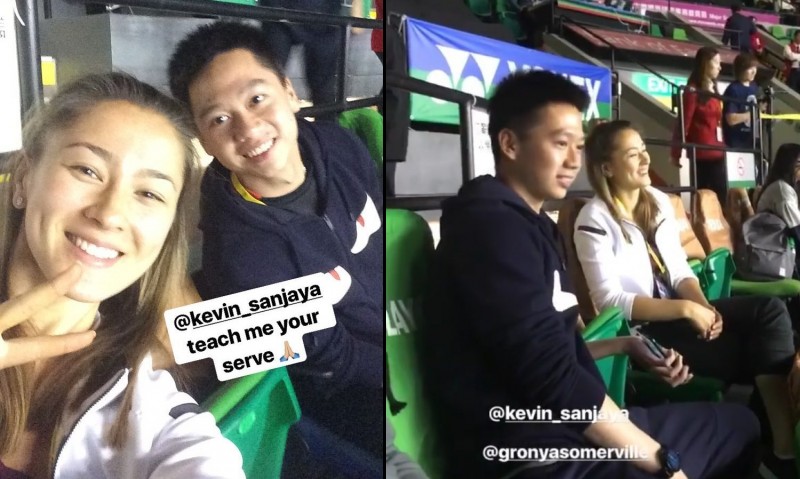 Kevin Sajaya bersama Gronya Somerville.