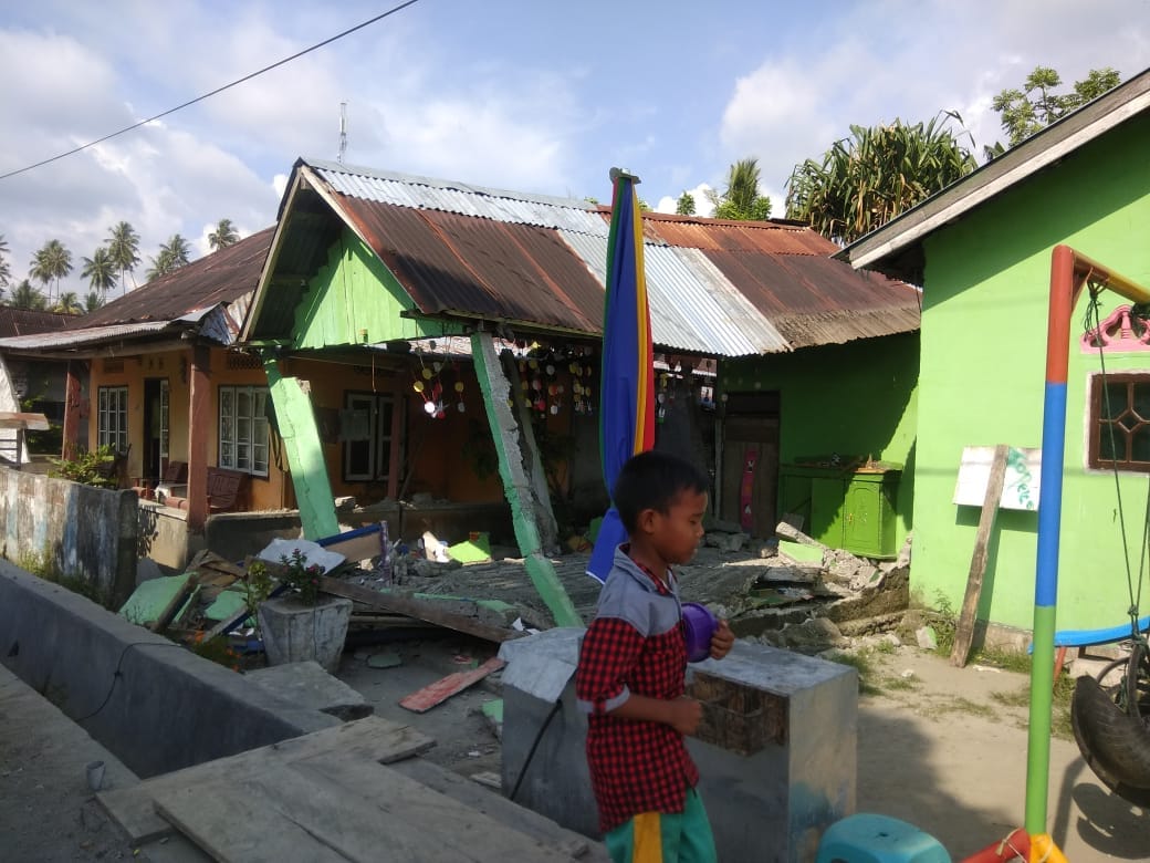 Gempa mengguncang Kabupaten Donggala, Sulawesi Tengah, Jumat, 28 September 2018. (Foto: BMKG)