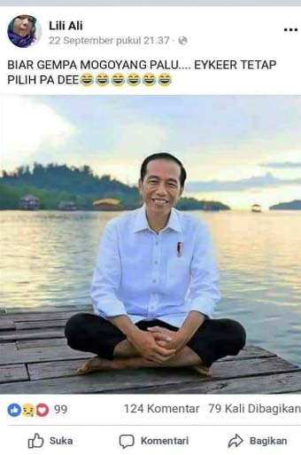 Postingan  Lili Ani tanggal 22 September 2018 yang mengundang masalah. (Foto: Facebook)