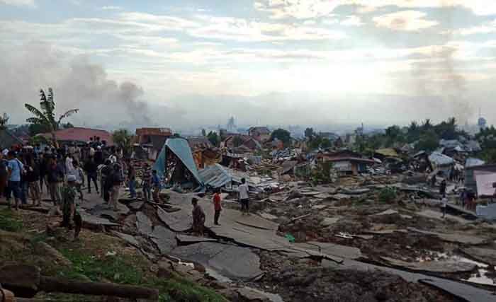 Perumahan Balaroa Amblas Ditelan Bumi Sedalam 20 Meter. (Foto: Antara)