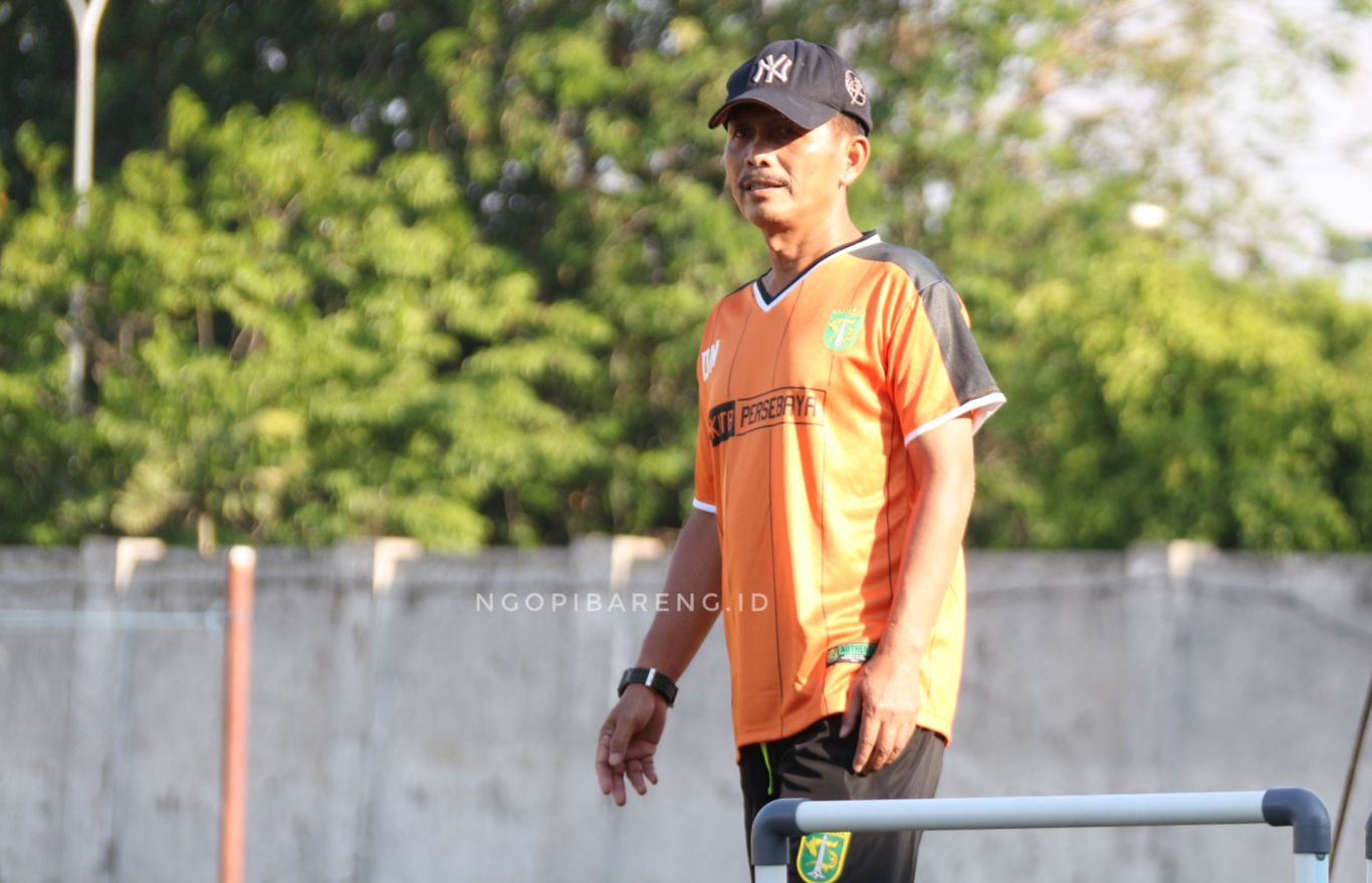 Pelatih Persebaya, Djajang Nurdjaman. (foto: Haris/ngopibareng)