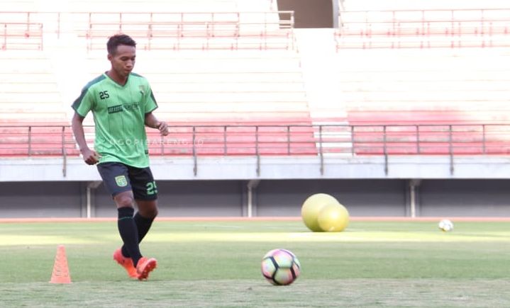 Wing bek Persebaya, Muhammad Irvan Febrianto. (Foto: Haris/ngopibareng.id)