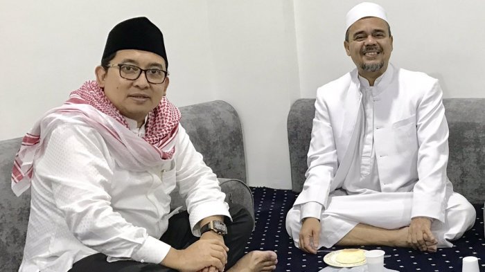 Fadli Zon dan Habib Rizieq . Foto: Twitter/fadlizon.