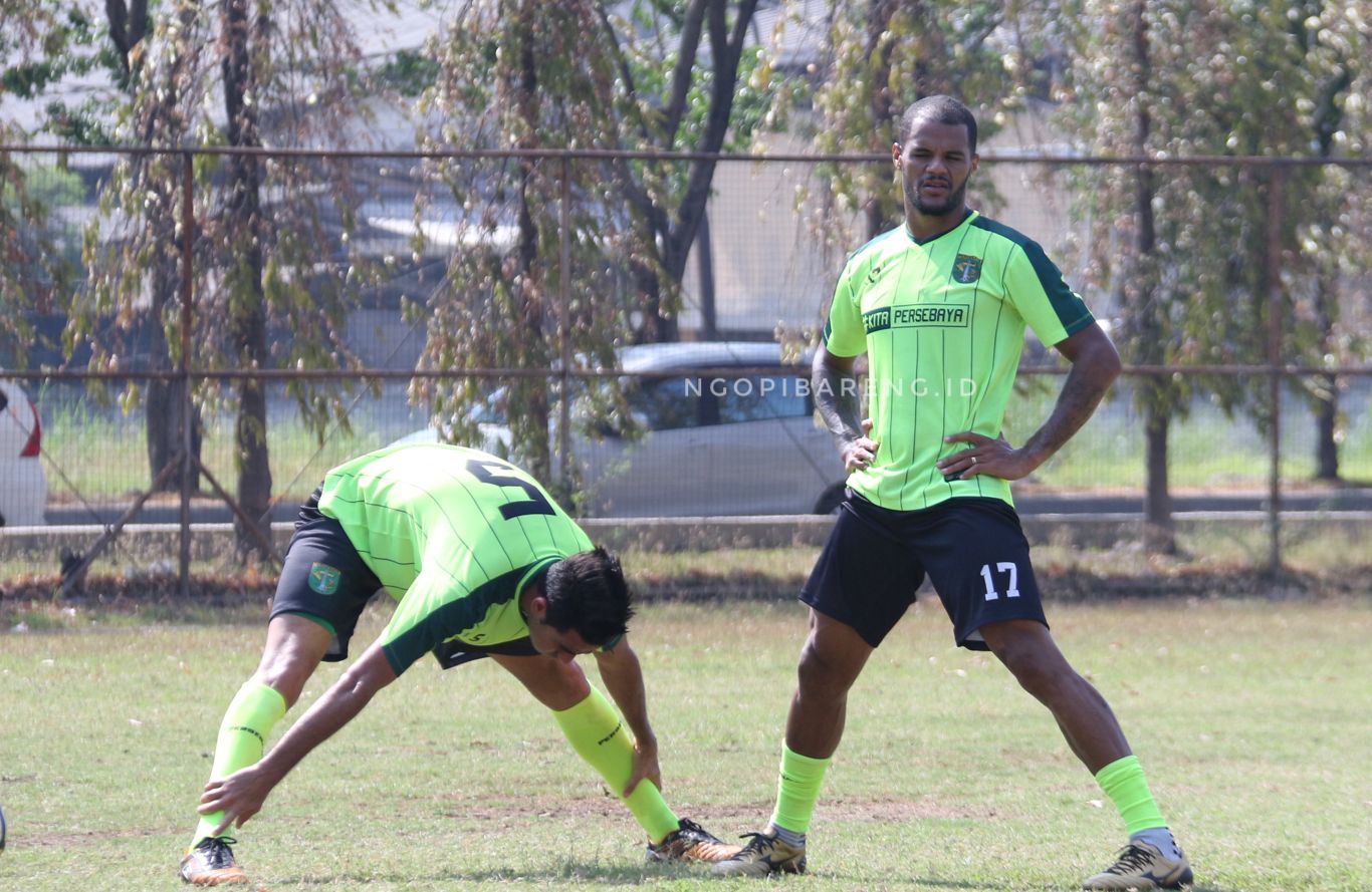 Penyerang Persebaya, David da Silva. (Foto: Haris/ngopibareng.id)