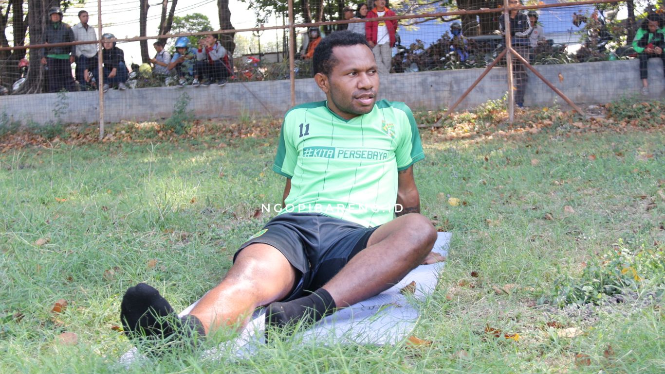 Winger Persebaya, Ferinando Pahabol. (foto: Haris/ngopibareng)