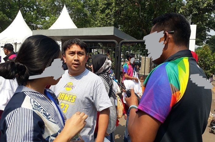 Augie Frantinus saat berada di Hall Basket Komplek Gelora Bung Karno, Kamis 11 Oktober 2018. Foto: IG/augiefrantinus.