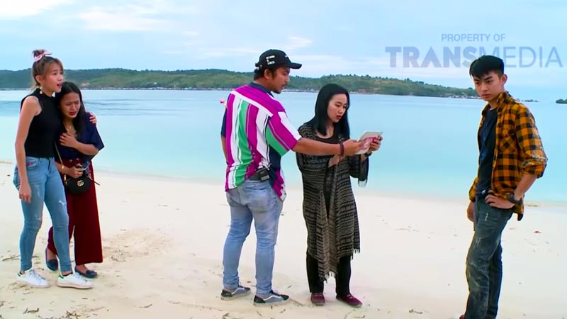 Ricky Komo saat syuting reality show Katakan Putus.