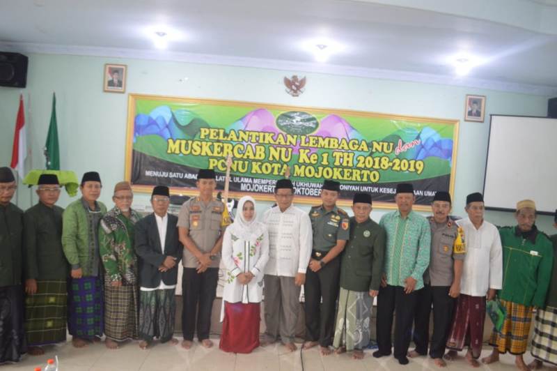 Dandim 0815 Letkol Kav Hermawan Weharima, SH Foto Bersama Forkopimda dan ULama Kota Mojokerto