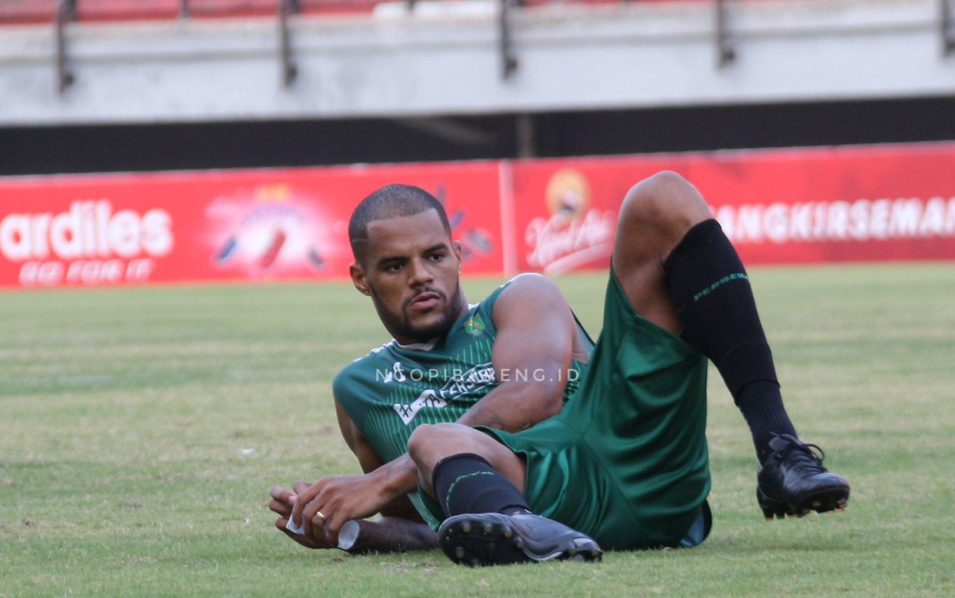 Striker Persebaya, David da Silva. (Foto: Haris/ngopibareng.id)