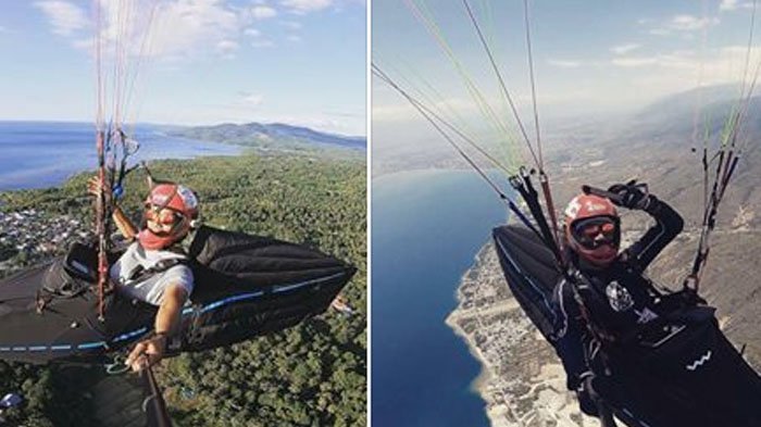 Ng Kok Choong berada di India untuk mengikuti Paragliding World Cup yang dimulai 27 Oktober mendatang. 