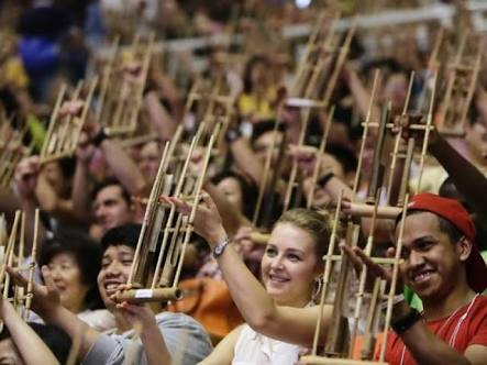 Sebuah festival angklung. foto:ist