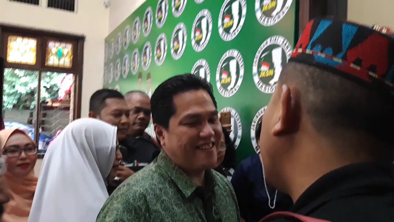 Ketua TKN Jokowi-Ma'ruf, Erick Thohir. (foto: farid/ngopibareng.id) 