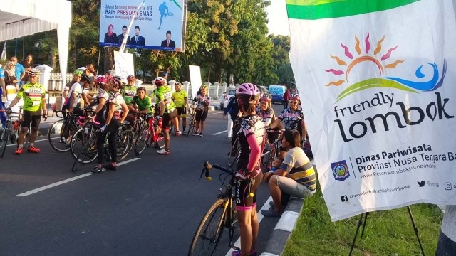 Gelar kejuaraan triathlon berskala nasional bertajuk Mandalika Triathlon 2018. foto:ist