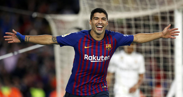 Luis Suarez cetak Hattrick ke gawang Madrid untuk membawa Barcelona menangkan duel El Clasico, Minggu 28 Oktober 2018 di Stadion Camp Nou. (Foto: twitter@FCBarcelona) 