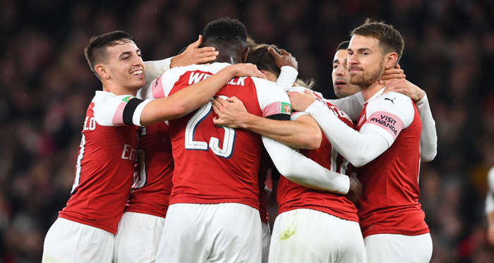 Arsenal bertemu Tottenham di perempat final Carabao Cup 2018. (Foto: Twitter/@Arsenal)