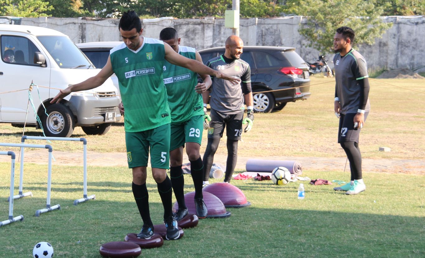 Persebaya Surabaya, di Lapangan Jenggolo. (Foto: Haris/ngopibareng.id)