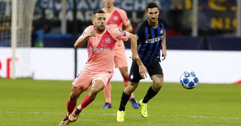 Inter Milan dan Barcelona berbagi 1 poin setelah bermain imbang 1-1 di Matchday-4 Grup B Liga Champions, Rabu 7 November 2018 di Stadion San Siro, Milan. (Foto: Twitter/@FCBarcelona)