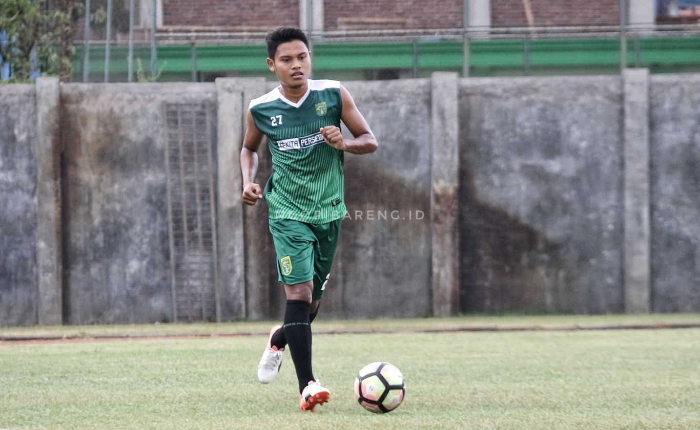 Pemain Persebaya, Fandi Eko Utomo. (foto: Haris/ngopibareng)