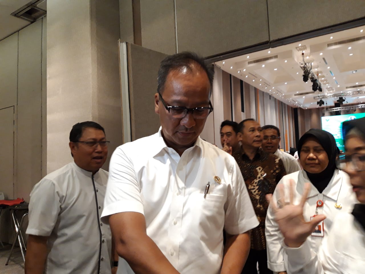 Agus saat ditemui di Hotel Harris Surabaya, Rabu, 7 November 2018. (foto: farid /ngopibareng.id) 