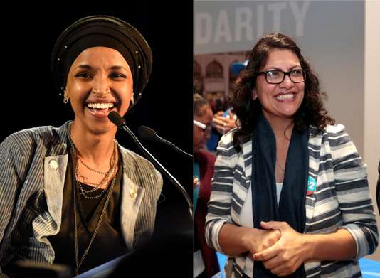 PESONA ISLAM: Ilhan Omar  dan  Rashida Tlaib  mencatat sejarah di AS. (Foto: rep Aljazeera.com) 