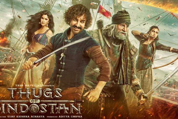 Poster film Thugs of Hindostan. Foto:Yash Raj Film