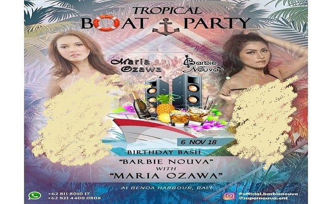 Tiket pesta ulang tahun Barbie Nouva yang beredar di media sosial, @official.barbienaouva. Tapi unggahan tersebut telah dihapus.