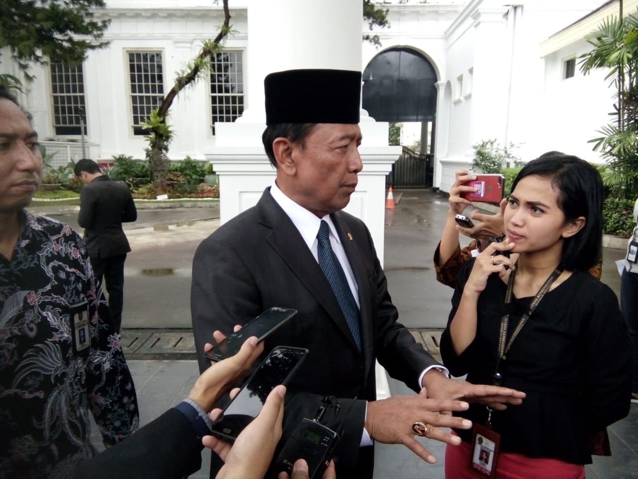 Wiranto, Menkopolhukam menyayangkan insiden Sumbara Membara. foto:asm/ngopibareng.id