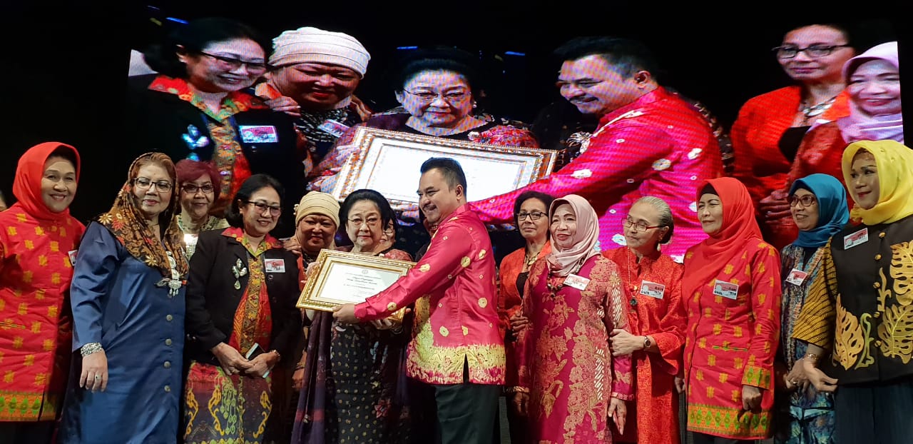 KESAN: Megawati di Balai Sarbini, Jakarta. (Foto: ngopibareng.id)